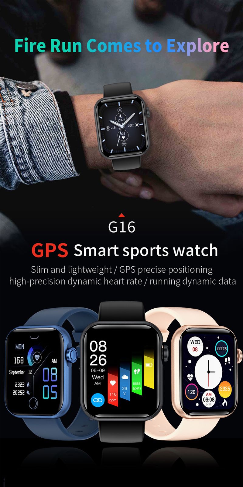 MSG-1 GPS Tracking Health Smart Watch